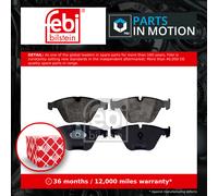 Brake Pads Set Front 116031 Febi 34116776161 34116783542 34116790760 34116794917