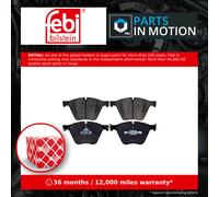 Brake Pads Set Front 116032 Febi 34116775326 34116783554 D14438594 Quality New