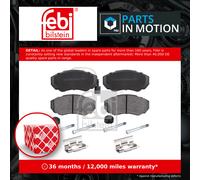 Brake Pads Set fits CITROEN RELAY 1.9D Front 94 to 02 425242 425243 425458 Febi