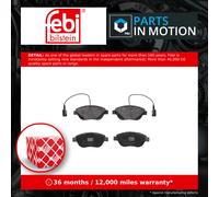 Brake pads Front Axle 116057 FEBI BILSTEIN for FIAT ABARTH OPEL