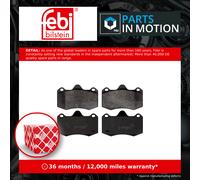 Brake Pads Set fits SEAT IBIZA 6L1 1.9D Front 04 to 08 BPX 6LL698151 Febi New