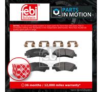 febi bilstein 116276 Brake Pad Set, 1 unit