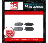 Brake Pads Set Front 116282 Febi 58101A6A20 581012MA00 581012TA20 581012TA21 New
