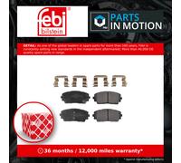 Brake pads Front Axle 116312 FEBI BILSTEIN for KIA PICANTO II