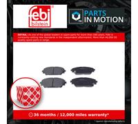 FEBI 116323 BRAKE PAD SET DISC BRAKE Front