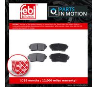 Brake Pads Set Front 116391 Febi 5520050J01 5520050J02 D11058211 Quality New