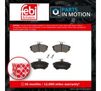 Brake Pads Set fits VW VENTO 1H2 Front 1.6 1.8 2.0 1.9D 91 to 98 JZW698151F Febi