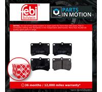 Brake pads Front Axle 16195 FEBI BILSTEIN for MAZDA KIA