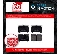 Brake pads Front Axle 16195 FEBI BILSTEIN for MAZDA KIA