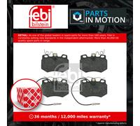 Febi Bilstein 16242 Disc Brake Brake Pad Set Fits Peugeot 205 1.9 GTI Cat 1.8 TD