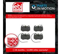Febi Bilstein Disc Brake Pad Set 16242 Front Axle - Fits Peugeot 205 1.9 GTI, 1.8 TD