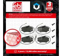 Brake Pads Set Front 16258 Febi 95666894 425095 425107 425270 23169 Quality New