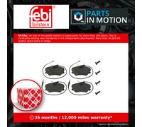 Brake Pads Set Front 16258 Febi 95666894 425095 425107 425270 23169 Quality New