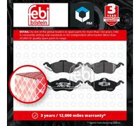 Brake Pads Set Front 16279 Febi 1064230 1075558 1107697 1136519 1151049 23154