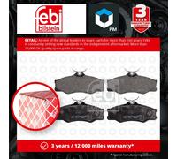 Brake Pads Set Front 16298 Febi 251698151C 251698151F 20979 D3387232 Quality New