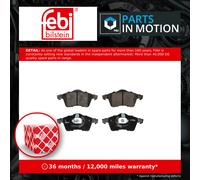 FEBI 16306 BRAKE PAD SET DISC BRAKE Front
