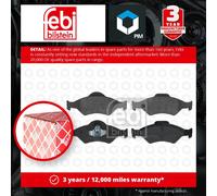 Brake Pads Set Front 16400 Febi 1111857 1111858 1121667 1130715 1206062 23201