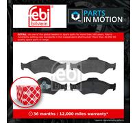 Brake Pad set 16400 by Febi Bilstein Front Axle - Single set