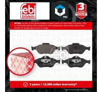 Brake Pads Set fits FORD PUMA ST160 Front 1.4 1.6 1.7 00 to 02 1095491 Febi New