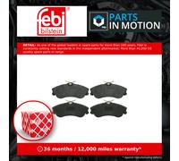 Febi Bilstein Brake Pad Set 16421 Front Disc Fits Peugeot Partner 1.9 D 2.0 HDI