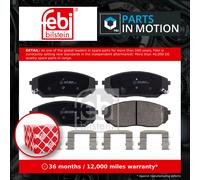 Brake Pads Set fits KIA SORENTO Mk1 3.5 Front 02 to 11 G6CU 581013ED00 Febi New