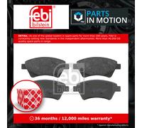 Brake Pads Set fits RENAULT KANGOO 1.9D Front 2000 on F9Q790 410601241R Febi New
