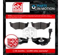 Brake Pads Set fits VW POLO 9N 1.2 Front 02 to 07 6Q0698151B VOLKSWAGEN Febi New