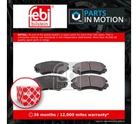 FEBI 16489 BRAKE PAD SET DISC BRAKE Front