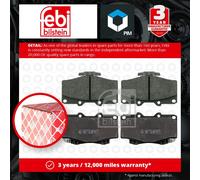 Brake Pads Set Front 16537 Febi 04465YZZAF 04465YZZDH 0446535030 0446535031 New