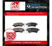Brake Pads Set fits TOYOTA COROLLA E11, E12 2.0D Front 00 to 07 1CD-FTV Febi New