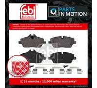 Brake Pads Set Front 16559 Febi 34112288854 34112288855 34116767143 34116767144