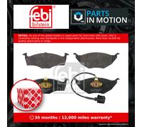 Febi Bilstein 16620 Disc Brake Brake Pad Set Fits Audi A2 1.2 TDI 2001-2005
