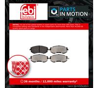 Febi Bilstein 16643 Disc Brake Brake Pad Set Fits Subaru Impreza 2.0 i R AWD