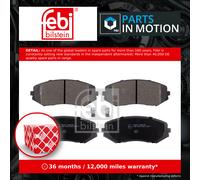 Brake Pads Set fits SUZUKI GRAND VITARA Mk2 1.9D Front 05 to 15 5520065J00 Febi