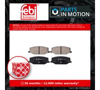 Febi Bilstein Brake Pad Set 16655 - Fits Suzuki SJ413 1.3 1984-1990 - Front Axle