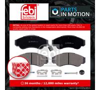 Brake Pad set 16663 by Febi Bilstein Front Axle - Single set