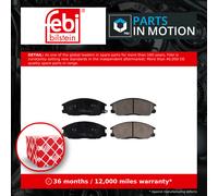 Front Brake Pads H200 Set Kit Fits Hyundai 58101-26A30 S1 Febi 16682