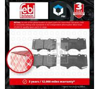 Brake Pads Set Front 16726 Febi 4605A472 4605A481 04465YZZDB 044650K030 24024