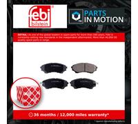 Brake pads Front Axle 16739 FEBI BILSTEIN for FORD MAZDA