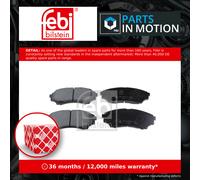 Brake Pads Set fits FORD RANGER ET, ET TDCi 2.5D Front 99 to 12 1356600 Febi New