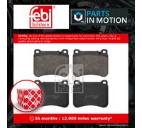 Febi 16751 Disc Brake Brake Pad Set Fits Mercedes C-Class C 180 Kompressor