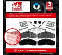 Brake Pads Set Front 16821 Febi A0034204620 0034204620 29160 29237 Quality New