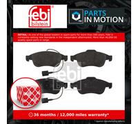 Brake Pads Set fits ALFA ROMEO GIULIETTA 940 1.6D Front 10 to 16 940A3.000 Febi