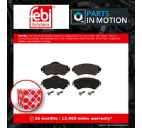 Febi 16866 Brake Pad Set Fits Citroen 4254A9 4254A9