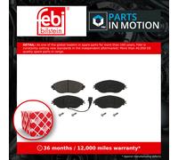 FEBI 16868 BRAKE PAD SET DISC BRAKE Front