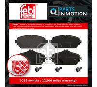 Brake Pads Set Front 16988 Febi A0004208700 A0004208903 A0084203120 A0084203620