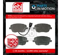 Brake Pads Set fits SKODA ROOMSTER 5J 1.9D Front 06 to 10 6Q0698151C Febi New