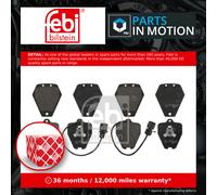 Brake Pads Set fits AUDI A8 D2 6.0 Front 01 to 02 AZC 4A0698151B 4A0698151D Febi