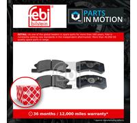 Brake pads Front Axle 170246 FEBI BILSTEIN for DAIHATSU MITSUBISHI