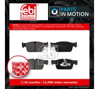 febi bilstein 171407 Brake Pad Set, 1 unit